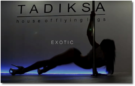 Tadiksa exotic pole dancer in silhouette (9 Dec 2015)