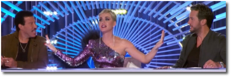 Katy Perry on American Idol tells the guys that the term wig is not their language