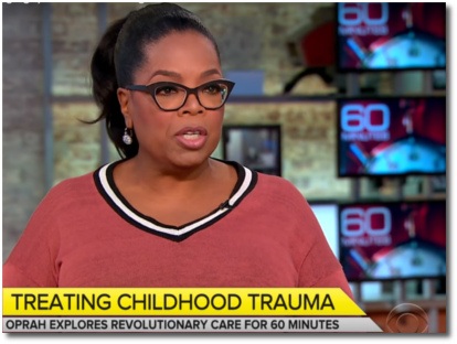 Oprah explores the topic of treating childhood trauma for 60 Minutes